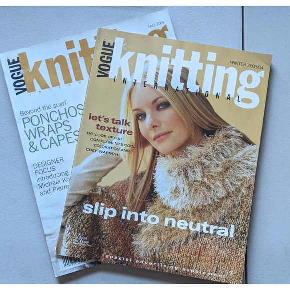 2 Vogue Knitting Magazines 2003/2004 - Picture 1 of 3